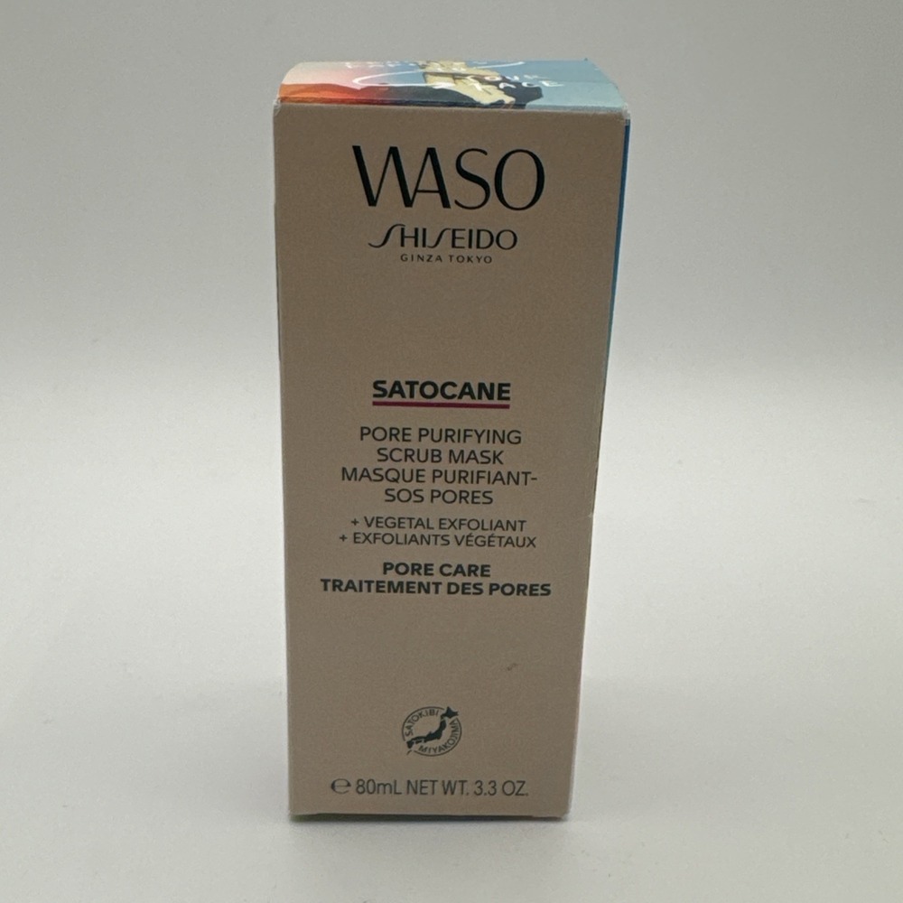 NIB SEALED Shiseido WASO SATOCANE Pore Purifying Scrub Mask 3.3 oz